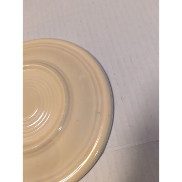 Fiestaware Fiesta Salad Dessert Bread Plate Ivory 6.5" Vintage Wet Foot - Picture 5 of 6